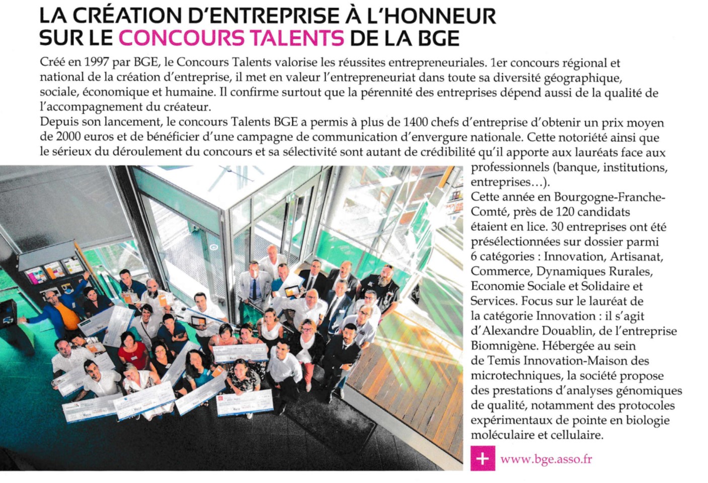 Article de Temis News n°59 