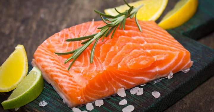 Farmed or wild salmon or trout steak?